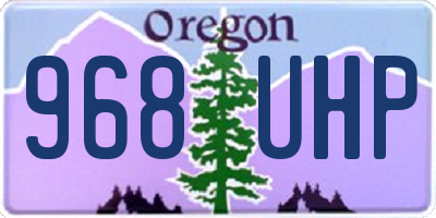 OR license plate 968UHP