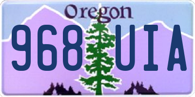 OR license plate 968UIA
