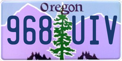 OR license plate 968UIV