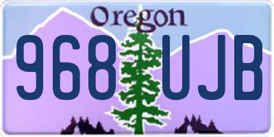 OR license plate 968UJB
