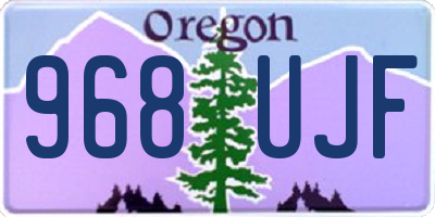 OR license plate 968UJF