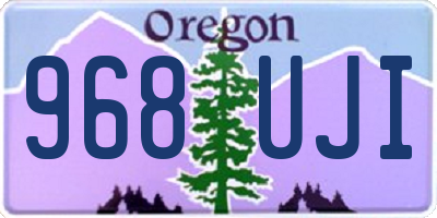 OR license plate 968UJI
