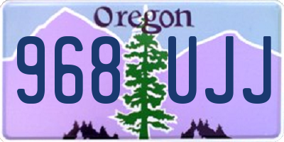 OR license plate 968UJJ