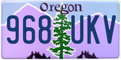 OR license plate 968UKV