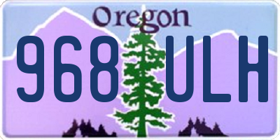 OR license plate 968ULH