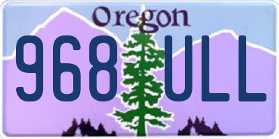 OR license plate 968ULL