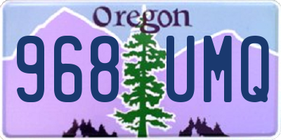 OR license plate 968UMQ