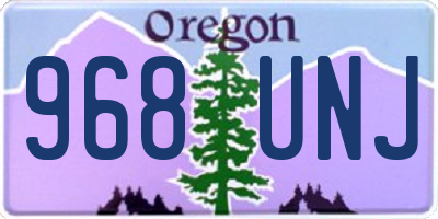 OR license plate 968UNJ