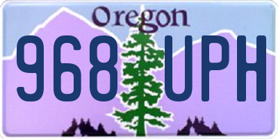 OR license plate 968UPH