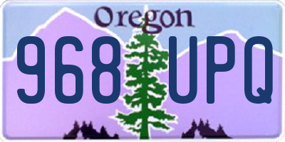 OR license plate 968UPQ