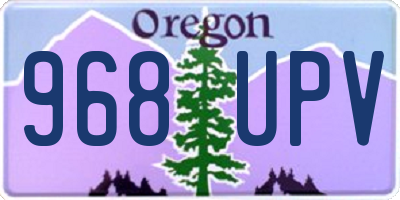 OR license plate 968UPV