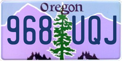 OR license plate 968UQJ