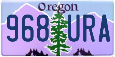 OR license plate 968URA