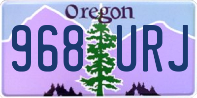 OR license plate 968URJ