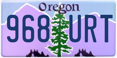 OR license plate 968URT