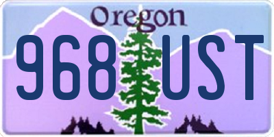 OR license plate 968UST