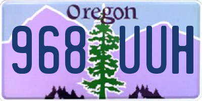 OR license plate 968UUH