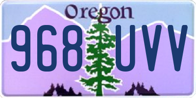 OR license plate 968UVV