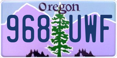 OR license plate 968UWF