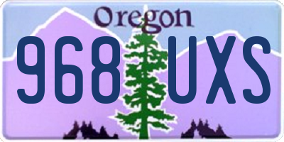 OR license plate 968UXS