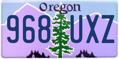 OR license plate 968UXZ