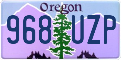 OR license plate 968UZP
