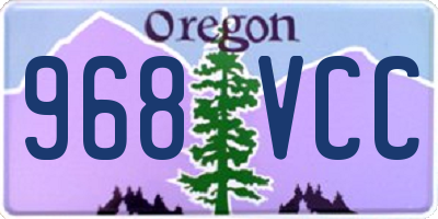 OR license plate 968VCC