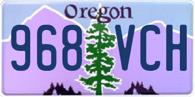 OR license plate 968VCH