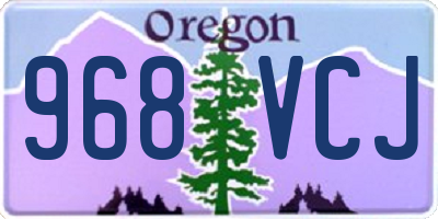 OR license plate 968VCJ