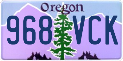 OR license plate 968VCK
