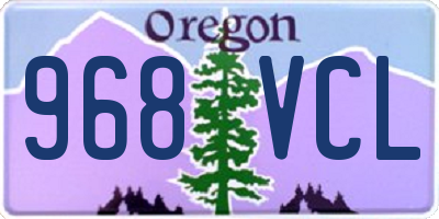 OR license plate 968VCL