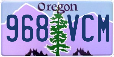 OR license plate 968VCM