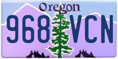 OR license plate 968VCN