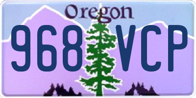 OR license plate 968VCP