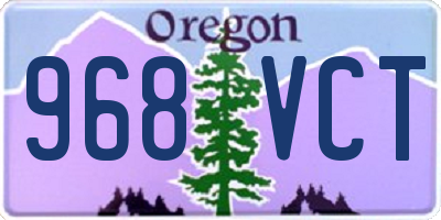OR license plate 968VCT