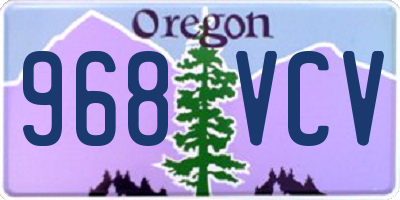 OR license plate 968VCV