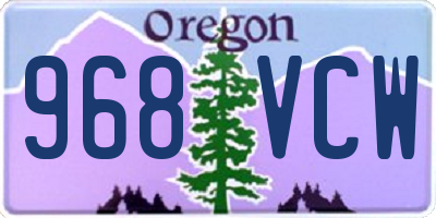 OR license plate 968VCW