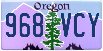 OR license plate 968VCY
