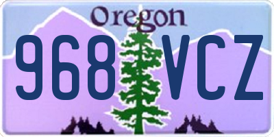 OR license plate 968VCZ