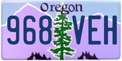 OR license plate 968VEH
