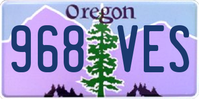 OR license plate 968VES