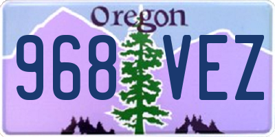 OR license plate 968VEZ