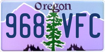 OR license plate 968VFC