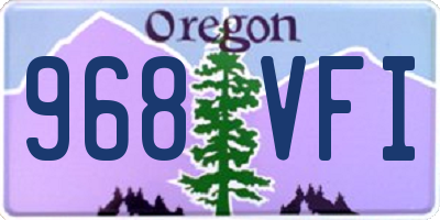 OR license plate 968VFI