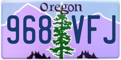 OR license plate 968VFJ