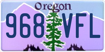 OR license plate 968VFL