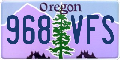 OR license plate 968VFS