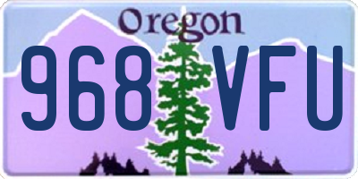 OR license plate 968VFU