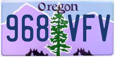 OR license plate 968VFV