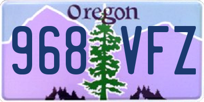 OR license plate 968VFZ